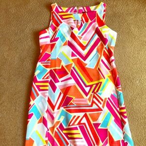 💯 Ronni Nicole Vibrant Geometric Dress